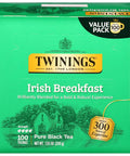 Twinings Lemon & Ginger, Caffeine-Free Herbal Tea Bags, 100 CT Box (1 Pack) | Spicy & Tangy, Ginger, Lemon Peel, Lemongrass, Blackberry Leaves, Soothe Digestion, 100 Foil Lined Individually Wrapped Bags