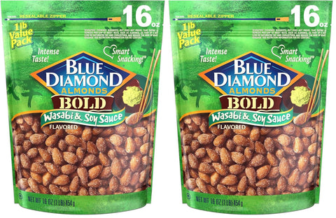 Blue Diamond Almonds Honey Roasted Snack Almonds, Party Salty Snack, Plant-Based Protein and Fiber, After School Snacks, Events, Holidays and Lunch, 16Oz, 1 Pound (Pack of 1)