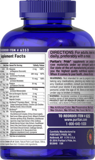Puritans Pride Ultra Women Daily Multi Timed Release, 180 Count
