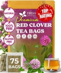 FreshDrinkUS, Premium 75 Mulberry Leaf Tea Bags, 100% Natural & Pure from Mulberry Leaves. Loose Leaf Herbal Tea. Made with Natural Material Tea Bags. No Sugar, No Caffeine, No Gluten, Vegan.