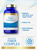 Carlyle Fiber Complex | 400 Capsules | Non-Gmo Supplement | Triple Action Fiber