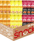 Nut Harvest, 3 Flavor Peanuts Variety Pack, Individual Bags (36 Pack)