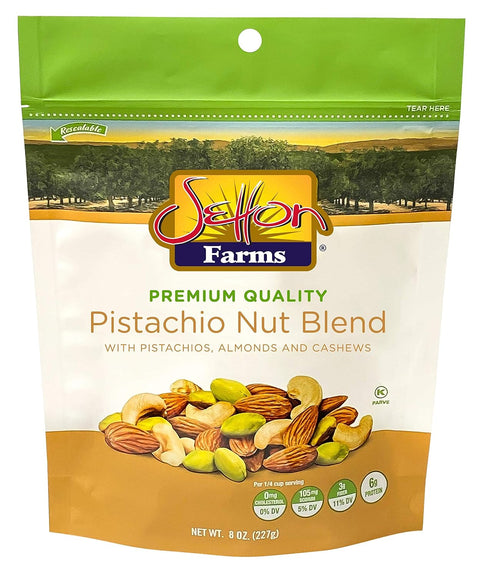 Setton Farms Pistachio Nut Blend with Almonds, Pistachios and Cashews, 4 oz Resealable Bag