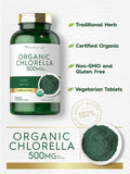 Carlyle Chlorella Tablets Organic 500 Mg | 1000 Count | Vegetarian, Non-Gmo, And Gluten Free