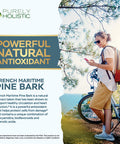 Purely Holistic Pine Bark Extract 350Mg 180 Vegan Capsules 95% Proanthocyanidins - French Maritime Pine Bark Extract - Non Gmo & Pesticide Free Antioxidant Supplement