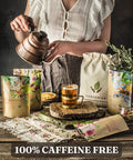Gardenika Organic Loose Leaf Tea Sampler - Herbal Caffeine- Set - Ayurvedic Blend KSA her No Natural or Artificial Flavors (5 Pack)