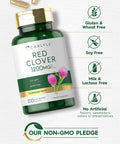 Carlyle Red Clover Capsules 1200Mg | 200 Count | Trifolium Pratense | Non-Gmo, Gluten Free | Red Clover Blossom Extract Supplemen