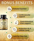Herbalicious Quinine Immune Guard - Quinine Capsules Supplement with Vitamin C D3 Zinc - for Muscle Cramps Relief & Stomach Wellness - Non-GMO Cinchona Bark Herbal Supplements - 500mg 60 Capsules