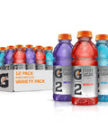 Gatorade Thirst Quencher Sports Drink Variety Pack 20oz Bottles 12 Pack Electrolytes for Rehydration