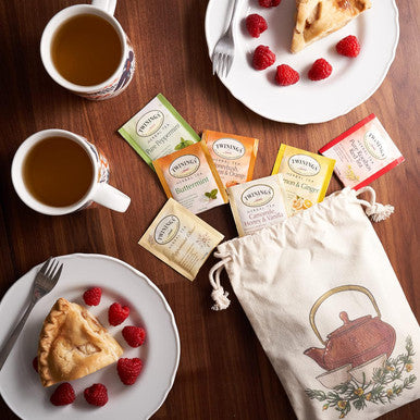 Gardenika Twinings Herbal and Decaf Tea Bags - Caffeine- Variety Sampler - 25 Flavors 50 Count - Individually Wrapped Packets