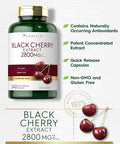 Carlyle Black Cherry Extract Concentrate 2800 mg | 240 Capsules | Non-GMO and Gluten Formula | Prunus Serotina Supplement