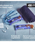 Optimum Nutrition Nutty Chocolate Caramel Crispy Protein Bars No Added Sugars On The Go Pre-Workout And Post-Workout Gym Snack For Men And Women 10 X 70 G
