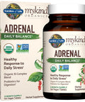 Garden of Life Mykind Organics Adrenal Daily Balance 120 Tablets-Healthy Stress Response-Adaptogenic Herbs Ashwagandha Holy Basil B-Complex Probiotics Organic Non-Gmo Vegan Gluten Free Supplement