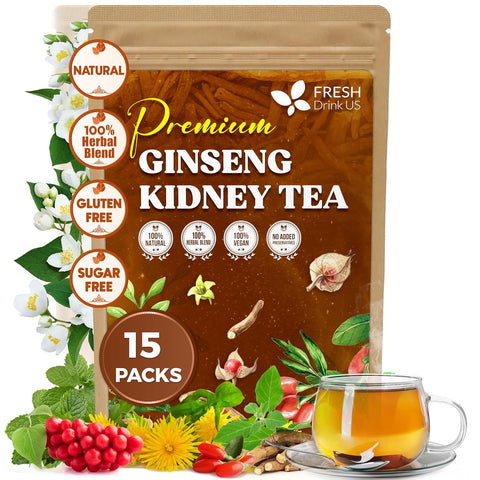 FreshDrinkUS, Premium 120 Mulberry Leaf Tea Bags, 100% Natural & Pure from Mulberry Leaves. Loose Leaf Herbal Tea. Made with Natural Material Tea Bags. No Sugar, No Caffeine, No Gluten, Vegan.