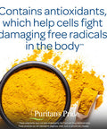 Puritan's Pride Turmeric Curcumin 500 Mg Contains Antioxidants 180 Count (Pack of 2) Total 360 Count