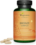 Tanning Capsules VegaveroÃƒâ€šÃ‚Â® | with Beta Carotene, Vitamin E, L-Tyrosine, Copper, Zinc & Plant Extracts | 180 Vegan Capsules | Skin Protection Support