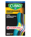Curad -CUR5020 Performance Series Antibacterial Adhesive Bandages 1 X 3.25 Inch 20 count