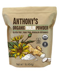 Anthonys Organic Inulin Powder 1 lb Gluten Free Non GMO Made from Jerusalem Artichokes