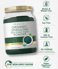 Carlyle Organic Spirulina Powder For Smoothies 2.2 Lbs Blue Green Algae 8G Spirulina Per Serving Vegan, Non-Gmo, Gluten