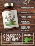 Carlyle Grass Fed Beef Kidney Supplement | 200 Capsules | 3000mg | Pasture Raised Desiccated Bovine Supplement | Hormone and Pesticide | Non-GMO Gluten | by Herbage Farmstead