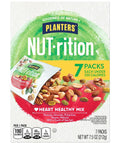 PLANTERS NUT-rition Heart Healthy Mix with Walnuts, 7.5 oz Box (Contains 7 Individual Pouches) - On-the-Go/ Work/School Snack and Active Lifestyle Snack - Great Camping Snacks - Kosher