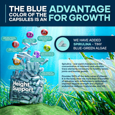 Height Growth Maximizer Made In Usa Premium Height Growth Supplement For Kids and Teens To Grow Taller Naturally Height Growth Pills With Ultimate Bone Support Complex
