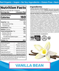 Orgain Organic Plant Based Protein Powder Peanut Butter Vegan Low Net Carbs 2.03 Pound Organic Plant Based Protein Superfoods Powder Vanilla Bean Vegan Non Dairy Lactose 2.02 lb