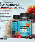 Ultra-Powerful Mushroom Gummies: 2,500 mg Concentrated Blend. Superior Nootropic & Mood Support, Immunity & Metabolism Booster. 10 Mushrooms Including Lions Mane, Turkey Tail, Reishi & More