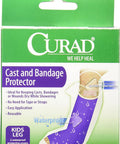Curad Child Leg Cast and Bandage Protectors Water Resistant Reusable Ideal for Shower and Bath