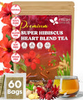 FreshDrinkUS, Premium 120 Mulberry Leaf Tea Bags, 100% Natural & Pure from Mulberry Leaves. Loose Leaf Herbal Tea. Made with Natural Material Tea Bags. No Sugar, No Caffeine, No Gluten, Vegan.