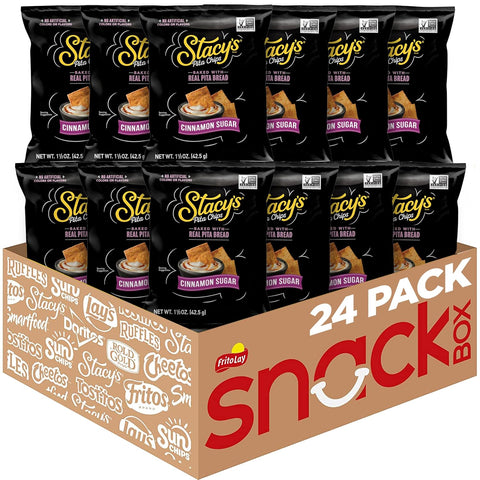 Stacy's Pita Chips Sea Salt No Artificial Colors or Flavors 1.5 Oz (Pack of 24)
