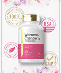 Women'S Cranberry Plus Probiotics | 120 Capsules | With 14 Probiotic Strains | Vegetarian, Non-Gmo, Gluten Free Supplement