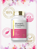 Women'S Cranberry Plus Probiotics | 120 Capsules | With 14 Probiotic Strains | Vegetarian, Non-Gmo, Gluten Free Supplement