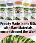Zinc Supplements 50 Mg (100 Tablets) Specially Formulated For Sensitive Stomachs, Vitamins For Adults Daily Supplement Vegan, Non Gmo, Easy To Swallow Zink Vitaminas