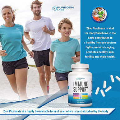 6 In 1 Immune Support 120 Capsules With Powerful Blend Of Elderberry, Echinacea, Ginger, Vitamin C 650Mg, Vitamin D3 5000 Iu & Zinc Picolinate 30Mg- Immune Booster Supplement For Adults And Kids