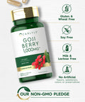 Goji Berry 1000Mg | 120 Capsules | Concentrated Extract From Wolfberry Plant | Non-Gmo, Gluten Free | By Carlyle