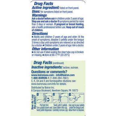 Boiron Belladonna 12C, Homeopathic Medicine For Fever, White, 80 Count