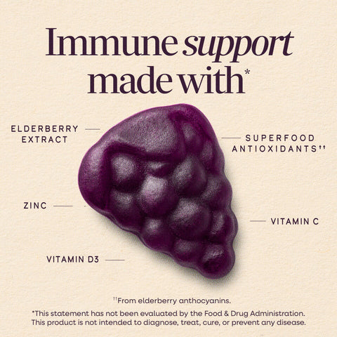 Nature'S Way Sambucus Elderberry Gummies Immune Support Gummy For Adults & Kids Ages 4 With Black Elderberry Extract Vitamin C Vitamin D3 And Zinc 60 Gummies (Set Of 3)