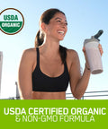 Optimum Nutrition Gold Standard 100% Organic Plant Based Protein Powder Vitamin C For Immune Support Vanilla 1.51 Pound