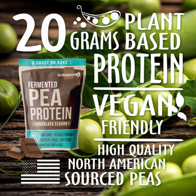 Nutrasumma 2.11 Lb 100% Pea Protein Powder Chocolate Protein Powder