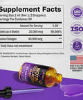 Liquid Biotin & Collagen - Vitamins For Hair Growth Support For Women & Men - Extra Strength 60000 Mcg Drops - B7 Supplement - Strong Nails & Healthy Skin - 98% Faster Absorption Than Pills