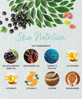 Healthspan Skin Nutrition (45 Days Supply) | Essential Nutritional Support for Healthy, Beautiful Skin Everyday | Added Vitamins & Minerals | Includes Blackcurrant Seed Oil, Grapeseed Oil & Omega 3