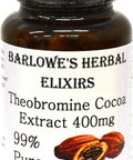 Barlowe's Herbal Elixirs Theobromine Cocoa Extract 99% - 60 400mg VegiCaps - Stearate Free, Bottled in Glass!