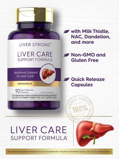 Carlyle Liver Support Supplement | 90 Capsules | with Milk Thistle Dandelion Root & Artichoke Leaf Extract | Optimal Blend | Non-GMO & Gluten