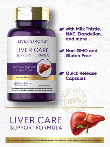 Carlyle Liver Support Supplement | 90 Capsules | Powerful Complex | Liver Care Formula | Non-Gmo, Gluten Fee