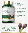 Carlyle Artichoke Extract Capsules 8000Mg | 200 Count | Non-Gmo, Gluten Free Supplement
