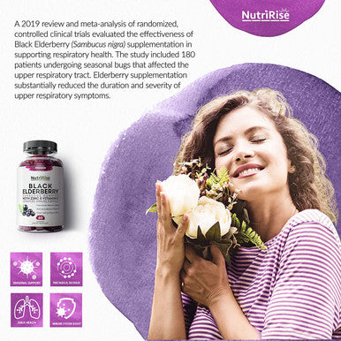 Sambucus Elderberry Gummies with Zinc Vitamin C. GreatTasting Women Mens Daily Herbal Supplement for Immune Support Skin Health. Natural Elderberries. Vegan GlutenFree