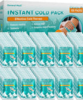 General Medi Instant Ice Cold Pack 4 x 5.5 Disposable Cold Therapy Ice Packs for Pain Relief Swelling Inflammation Sprains Toothache for Athletes and Outdoor Activities