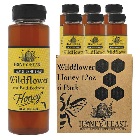HONEY FEAST New Zealand Manuka Infused Honey with Propolis 12oz - Raw Manuka Honey, Patent Pending Formula, MGO182 Rating, Manuka Honey New Zealand