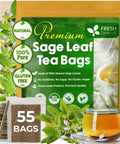 FreshDrinkUS, Premium 50 Mulberry Leaf Tea Bags, 100% Natural & Pure from Mulberry Leaves. Herbal Tea. Made with Natural Material Tea Bags. No Sugar, No Caffeine, No Gluten, Vegan.